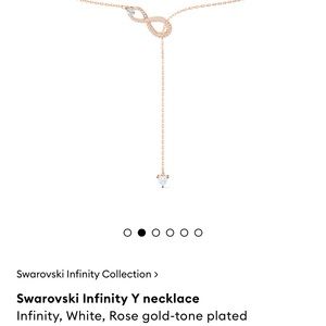 Swarovski Infinity Y necklace
